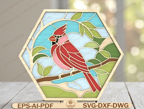 Bird Stained Glass Style Laser Cut: A Guide to Flawless Layered Wood Art