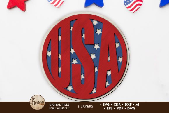 Creating a Patriotic Focal Point with an Independence Day Round Wall Panel