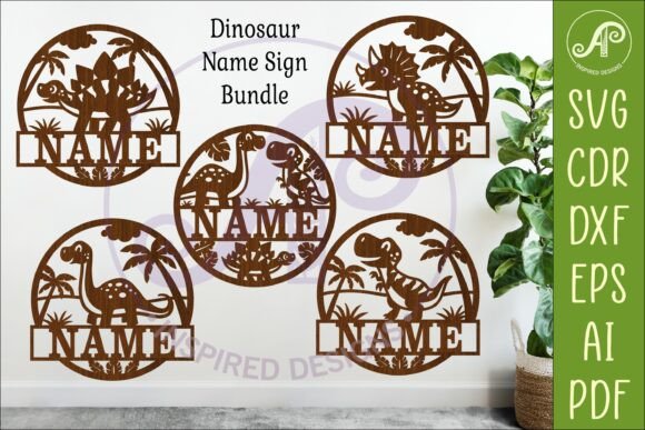 Dinosaur Name Sign Bundle SVG: A Creator’s Guide