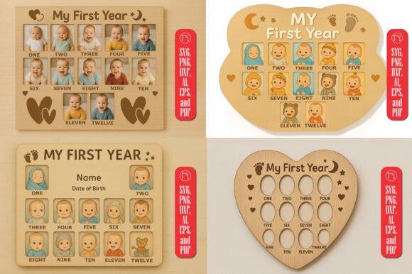 Evaluating the My First Year Photo Frame SVG Bundle for Crafters and Small Businesses