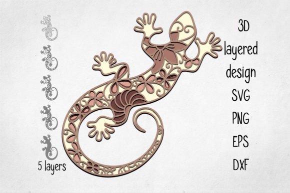 Exploring the Lizard 3D Layered SVG for Modern Home Decor and Creative Crafting