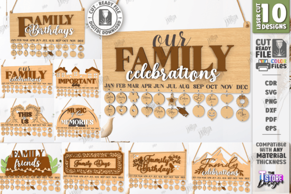 Family Birthdays Calendars Laser Cut Set: A Practical Guide to Digital Fabrication and Home Organization