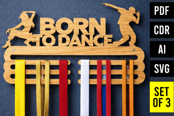 Hip Hop Dance Medal Holder SVG Bundle