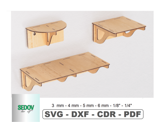 Laser Cut Floating Shelves: 3 Versatile Designs for Modern Decor