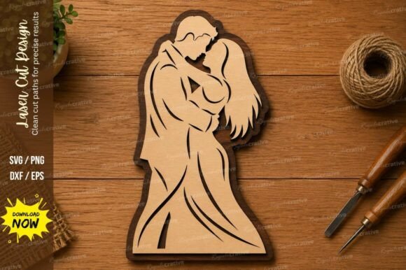 Romantic Couple SVG Love Silhouette: A Guide for Laser Cutting Projects