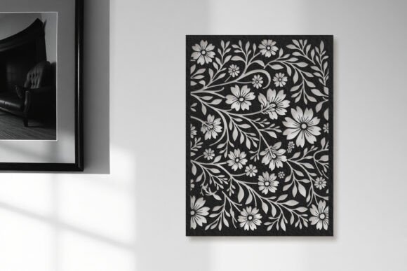 Strategic Design Implementation: Leveraging Laser Cut Floral Panel SVG Wall Art for Brand and Space Optimization