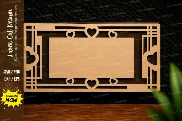 Strategic Design Implementation: Leveraging the Art Deco Heart Frame Laser Cut SVG for Precision and Brand Impact